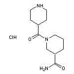 1-(piperidin-4-ylcarbonyl)piperidine-3-carboxamide hydrochloride