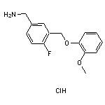 [4-fluoro-3-(2-methoxyphenoxymethyl)phenyl]methanamine hydrochloride