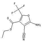 ethyl 5-amino-4-cyano-2-(trifluoromethyl)furan-3-carboxylate