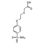 2-{[2-(4-sulfamoylphenoxy)ethyl]sulfanyl}acetic acid