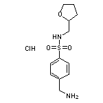 4-(aminomethyl)-N-(oxolan-2-ylmethyl)benzene-1-sulfonamide hydrochloride