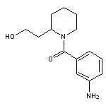 2-{1-[(3-aminophenyl)carbonyl]piperidin-2-yl}ethan-1-ol