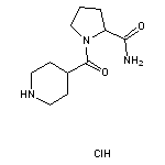 1-(piperidin-4-ylcarbonyl)pyrrolidine-2-carboxamide hydrochloride