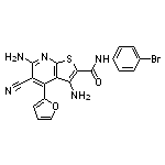 3,6-diamino-N-(4-bromophenyl)-5-cyano-4-(furan-2-yl)thieno[2,3-b]pyridine-2-carboxamide