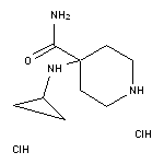 4-(cyclopropylamino)piperidine-4-carboxamide dihydrochloride