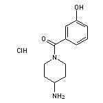 3-[(4-aminopiperidin-1-yl)carbonyl]phenol hydrochloride