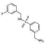 3-(aminomethyl)-N-[(3-fluorophenyl)methyl]benzene-1-sulfonamide