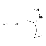 1-(1-cyclopropylethyl)hydrazine dihydrochloride