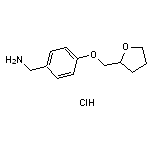 1-[4-(tetrahydrofuran-2-ylmethoxy)phenyl]methanamine hydrochloride