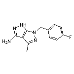 6-[(4-fluorophenyl)methyl]-4-methyl-1H,6H-[1,2]diazolo[3,4-c]pyrazol-3-amine