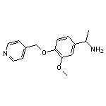 1-[3-methoxy-4-(pyridin-4-ylmethoxy)phenyl]ethan-1-amine