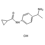 N-[4-(1-aminoethyl)phenyl]cyclopropanecarboxamide hydrochloride