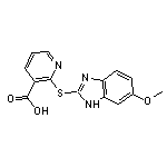 2-[(6-methoxy-1H-1,3-benzodiazol-2-yl)sulfanyl]pyridine-3-carboxylic acid