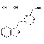 [3-(1H-1,3-benzodiazol-1-ylmethyl)phenyl]methanamine dihydrochloride