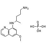 N-(5-aminopentan-2-yl)-6-methoxyquinolin-8-amine, phosphoric acid