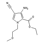 ethyl 3-amino-4-cyano-1-(2-methoxyethyl)-1H-pyrrole-2-carboxylate