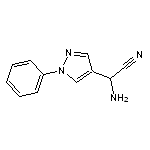 2-amino-2-(1-phenyl-1H-pyrazol-4-yl)acetonitrile