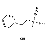 2-amino-2-methyl-4-phenylbutanenitrile hydrochloride