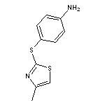 4-[(4-methyl-1,3-thiazol-2-yl)sulfanyl]aniline