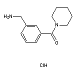 1-[3-(piperidin-1-ylcarbonyl)phenyl]methanamine hydrochloride