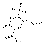 5-(2-hydroxyethyl)-2-oxo-6-(trifluoromethyl)-1,2-dihydropyridine-3-carboxamide