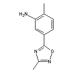 2-methyl-5-(3-methyl-1,2,4-oxadiazol-5-yl)aniline