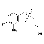 N-(3-amino-4-fluorophenyl)-3-hydroxypropane-1-sulfonamide