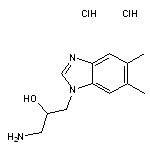 1-amino-3-(5,6-dimethyl-1H-1,3-benzodiazol-1-yl)propan-2-ol dihydrochloride