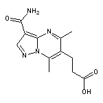 3-{3-carbamoyl-5,7-dimethylpyrazolo[1,5-a]pyrimidin-6-yl}propanoic acid