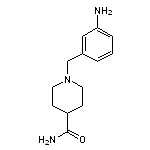 1-[(3-aminophenyl)methyl]piperidine-4-carboxamide