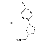 [1-(4-bromophenyl)pyrrolidin-3-yl]methanamine hydrochloride