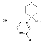 4-(3-bromophenyl)oxan-4-amine hydrochloride