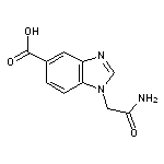 1-(carbamoylmethyl)-1H-1,3-benzodiazole-5-carboxylic acid