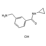 3-(aminomethyl)-N-cyclopropylbenzamide hydrochloride