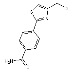 4-[4-(chloromethyl)-1,3-thiazol-2-yl]benzamide