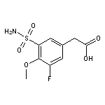 [3-(aminosulfonyl)-5-fluoro-4-methoxyphenyl]acetic acid