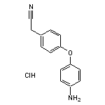 2-[4-(4-aminophenoxy)phenyl]acetonitrile hydrochloride