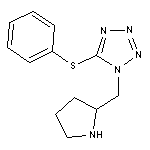 5-(phenylsulfanyl)-1-(pyrrolidin-2-ylmethyl)-1H-1,2,3,4-tetrazole