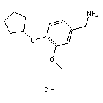 1-[4-(cyclopentyloxy)-3-methoxyphenyl]methanamine hydrochloride