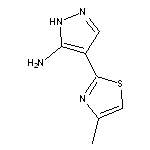 4-(4-methyl-1,3-thiazol-2-yl)-1H-pyrazol-5-amine