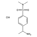 4-(1-aminoethyl)-N,N-dimethylbenzene-1-sulfonamide hydrochloride