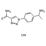 1-[4-(1-aminoethyl)phenyl]-1H-1,2,3-triazole-4-carboxamide hydrochloride