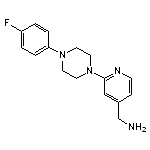 {2-[4-(4-fluorophenyl)piperazin-1-yl]pyridin-4-yl}methanamine