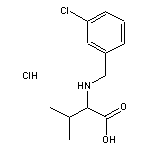 2-{[(3-chlorophenyl)methyl]amino}-3-methylbutanoic acid hydrochloride