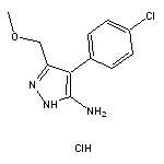 4-(4-chlorophenyl)-3-(methoxymethyl)-1H-pyrazol-5-amine hydrochloride