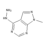 4-hydrazino-1-methyl-1H-pyrazolo[3,4-d]pyrimidine