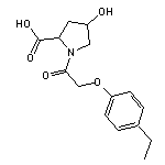 1-[2-(4-ethylphenoxy)acetyl]-4-hydroxypyrrolidine-2-carboxylic acid