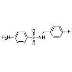 4-amino-N-[(4-fluorophenyl)methyl]benzene-1-sulfonamide