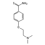 4-[2-(dimethylamino)ethoxy]benzene-1-carbothioamide