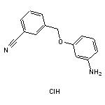 3-[(3-aminophenoxy)methyl]benzonitrile hydrochloride